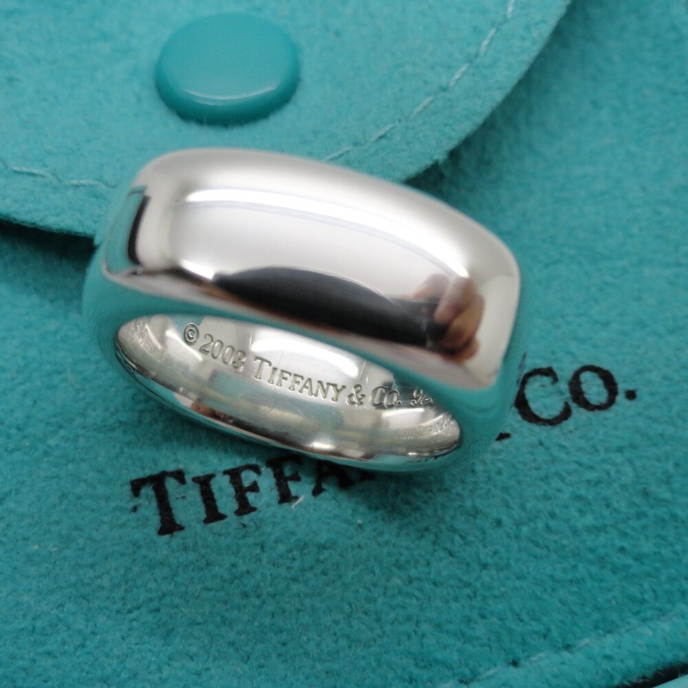 Tiffany & Co. Sterling Silver Size 5 Square Cushion Ring - Picture 7 of 7